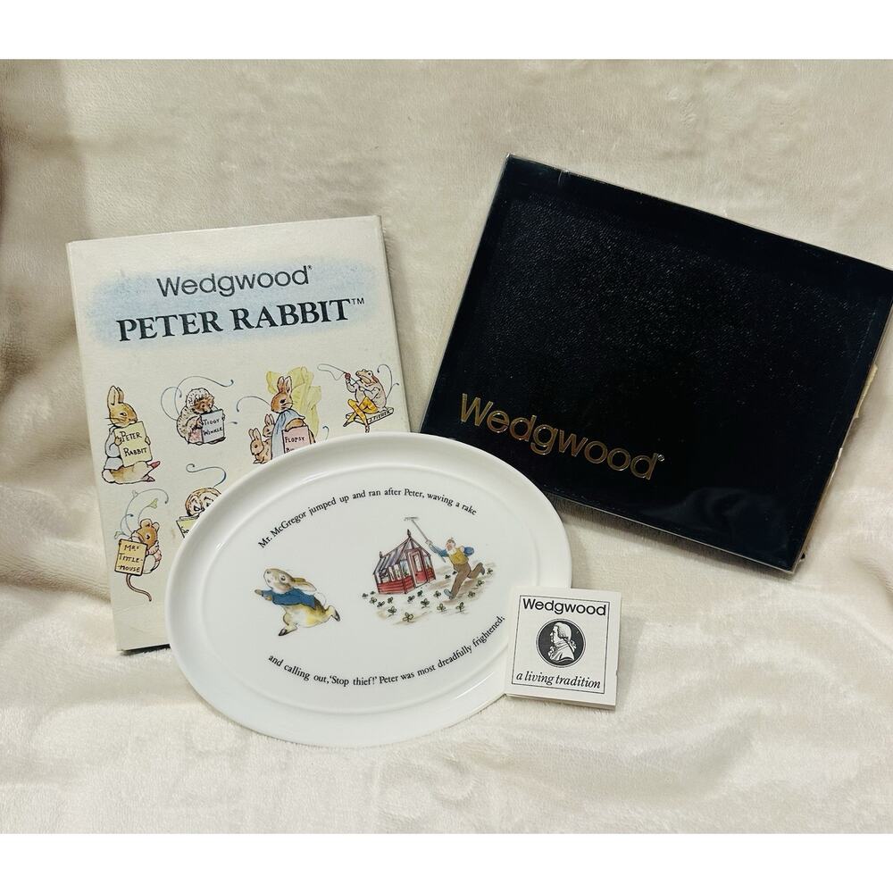 Wedgwood Barlaston Beatrix Potter Peter Rabbit MINIATURE PLATTER Mini Platter